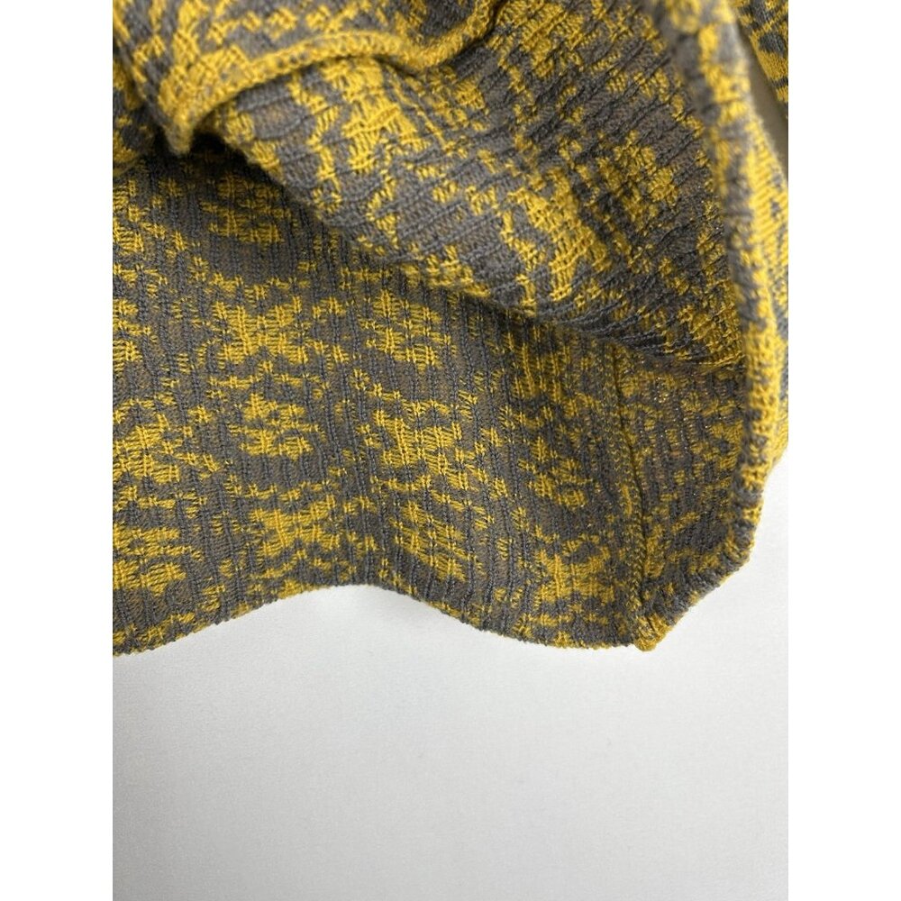 Anthropologie  Moth Women’s Medium 100% Wool Jacquard "Scarf Tied Cardigan" - Picture 9 of 11